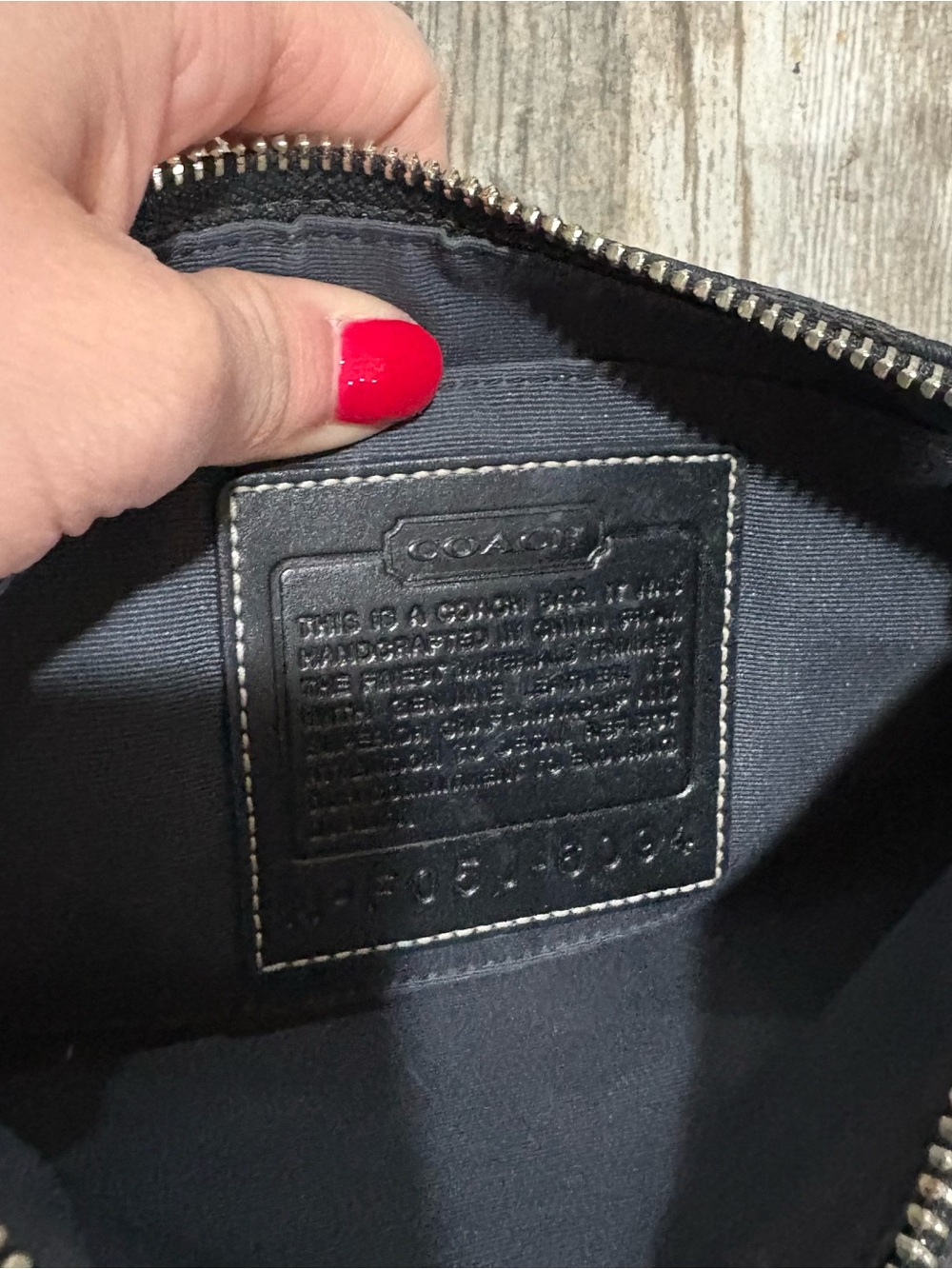 Vtg Coach 6094 Black Signature Canvas Demi Mini Bag Purse Leather Y2K Jacquard - Picture 7 of 11
